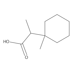 (2S)-2-(1-Methylcyclohexyl)propanoic acid结构式