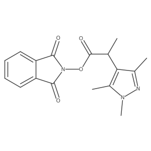 1,3-dioxo-2,3-dihydro-1H-isoindol-2-yl 2-(trimethyl-1H-pyrazol-4-yl)propanoate结构式