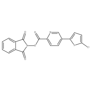 1,3-dioxo-2,3-dihydro-1H-isoindol-2-yl 5-(5-chlorothiophen-2-yl)pyridine-2-carboxylate Structure