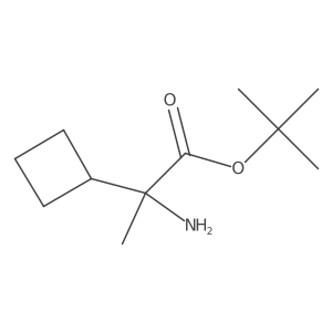 Tert-butyl 2-amino-2-cyclobutylpropanoate Structure