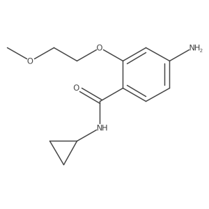 4-Amino-N-cyclopropyl-2-(2-methoxyethoxy)benzamide结构式