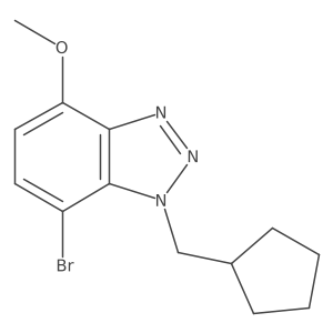 7-bromo-1-(cyclopentylmethyl)-4-methoxy-1H-1,2,3-benzotriazole Structure