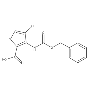 3-{[(Benzyloxy)carbonyl]amino}-4-chlorothiophene-2-carboxylic acid Structure