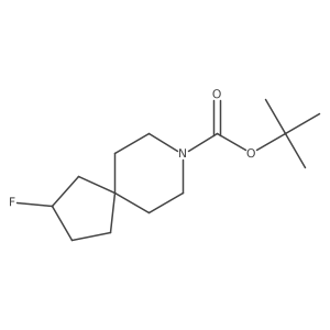 tert-Butyl 2-fluoro-8-azaspiro[4.5]decane-8-carboxylate结构式