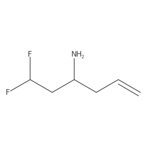 1,1-Difluorohex-5-en-3-amine Structure