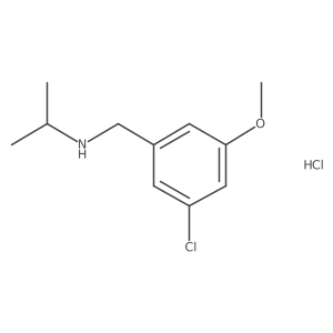 N-(3-chloro-5-methoxybenzyl)propan-2-amine Structure