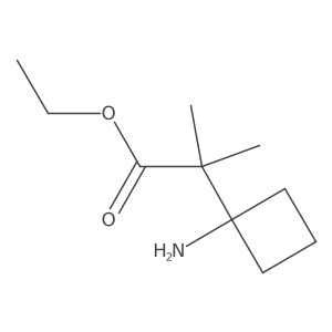 Ethyl 2-(1-aminocyclobutyl)-2-methylpropanoate Structure