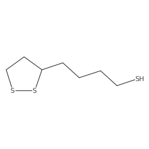 4-(1,2-Dithiolan-3-yl)butane-1-thiol结构式