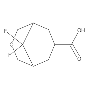 9,9-Difluoro-3-oxabicyclo[3.3.1]nonane-7-carboxylic acid结构式