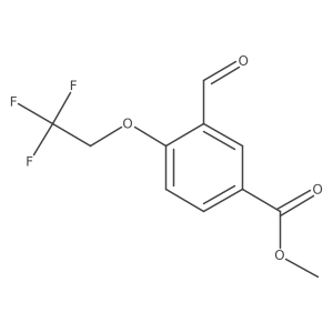 Methyl 3-formyl-4-(2,2,2-trifluoroethoxy)benzoate结构式