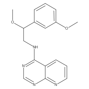 N-[2-Methoxy-2-(3-methoxyphenyl)ethyl]pyrido[2,3-d]pyrimidin-4-amine结构式