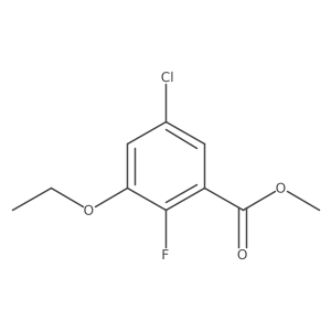 Methyl 5-chloro-3-ethoxy-2-fluorobenzoate结构式
