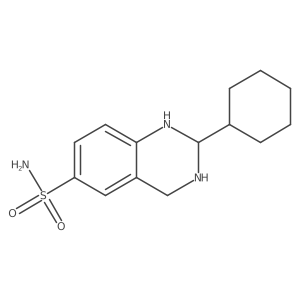 2-Cyclohexyl-1,2,3,4-tetrahydro-6-quinazoline sulfonamide结构式