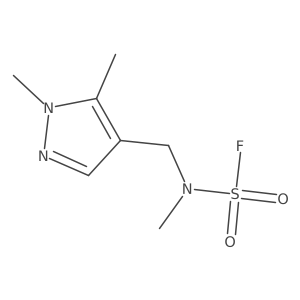 N-[(1,5-Dimethylpyrazol-4-yl)methyl]-N-methylsulfamoyl fluoride结构式