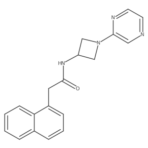 2-(naphthalen-1-yl)-N-[1-(pyrazin-2-yl)azetidin-3-yl]acetamide Structure