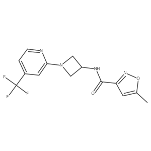 5-Methyl-N-[1-[4-(trifluoromethyl)pyridin-2-yl]azetidin-3-yl]-1,2-oxazole-3-carboxamide Structure