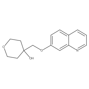 4-[(Quinolin-7-yloxy)methyl]oxan-4-ol结构式