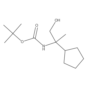 tert-butyl N-(2-cyclopentyl-1-hydroxypropan-2-yl)carbamate Structure