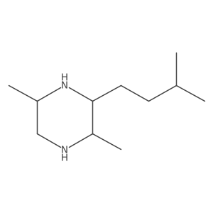 2,5-Dimethyl-3-(3-methylbutyl)piperazine Structure