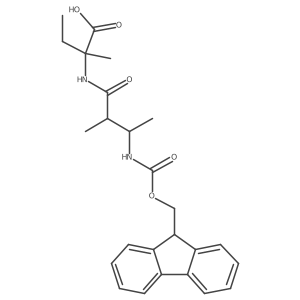 2-[3-({[(9H-fluoren-9-yl)methoxy]carbonyl}amino)-2-methylbutanamido]-2-methylbutanoic acid结构式