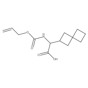 2-{[(Prop-2-en-1-yloxy)carbonyl]amino}-2-{spiro[3.3]heptan-2-yl}acetic acid Structure