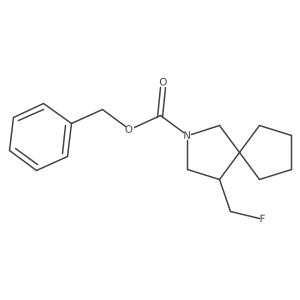 Benzyl 4-(fluoromethyl)-2-azaspiro[4.4]nonane-2-carboxylate Structure