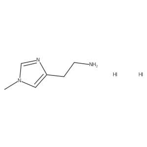 2-(1-methyl-1H-imidazol-4-yl)ethan-1-amine dihydroiodide Structure