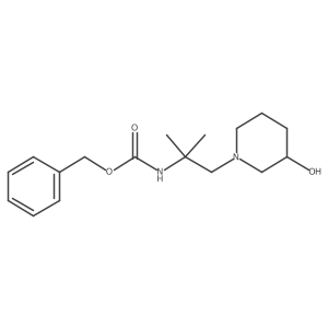 benzyl N-{1-[(3R)-3-hydroxypiperidin-1-yl]-2-methylpropan-2-yl}carbamate结构式