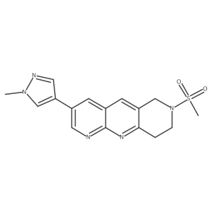 4-{7-methanesulfonyl-6H,7H,8H,9H-pyrido[2,3-b]1,6-naphthyridin-3-yl}-1-methyl-1H-pyrazole结构式