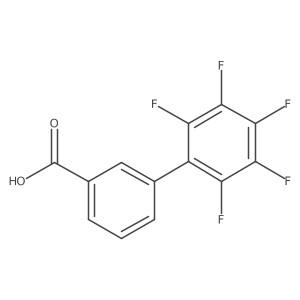 2',3',4',5',6'-Pentafluoro[1,1'-biphenyl]-3-carboxylic acid结构式