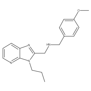 1-Propyl-2-(4-methoxybenzylamino)methyl-7-azabenzimidazole Structure