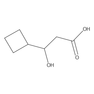 3-Cyclobutyl-3-hydroxypropanoic acid结构式
