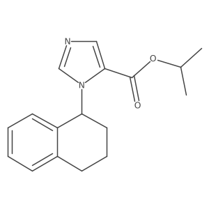 3-(1,2,3,4-tetrahydro-naphthalen-1-yl)-3H-imidazole-4-carboxylic acid isopropyl ester结构式