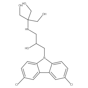 2-((3-(3,6-dichloro-9H-carbazol-9-yl)-2-hydroxypropyl)amino)-2-(hydroxymethyl)propane-1,3-diol Structure