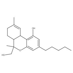 (6R)-6-(hydroxymethyl)-6,9-dimethyl-3-pentyl-6a,7,8,10a-tetrahydrobenzo[c]chromen-1-ol结构式