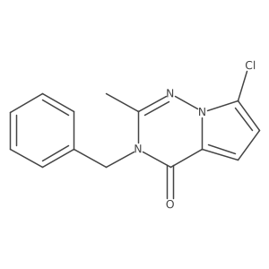 3-Benzyl-7-chloro-2-methyl-3H-pyrrolo[2,1-f][1,2,4]triazin-4-one Structure