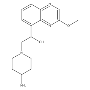 2-(4-Aminopiperidin-1-yl)-1-(3-methoxyquinoxalin-5-yl)ethanol Structure