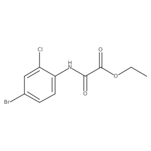 Ethyl 2-[(4-bromo-2-chlorophenyl)amino]-2-oxoacetate Structure