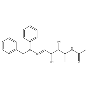 Xylose, 4-acetamido-4,5-dideoxy-, benzylphenylhydrazone, D-结构式
