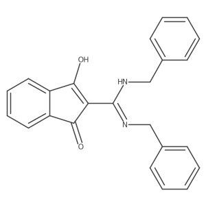 2-(Bis(benzylamino)methylene)indane-1,3-dione Structure