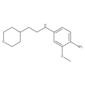 2-Methoxy-N4-[2-(4-morpholinyl)ethyl]-1,4-benzenediamine结构式