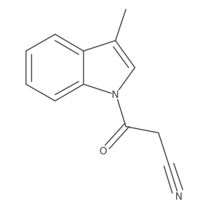 3-(3-Methylindol-1-yl)-3-oxopropanenitrile Structure