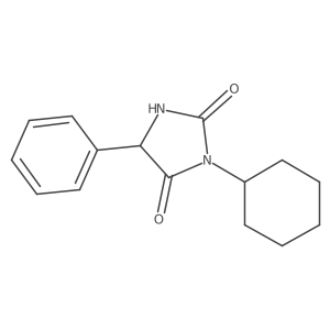 3-Cyclohexyl-5-phenylimidazolidine-2,4-dione Structure