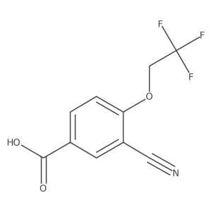 3-Cyano-4-(2,2,2-trifluoroethoxy)benzoic acid结构式