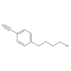 4-{[(2-Bromoethyl)oxy]methyl}benzonitrile Structure