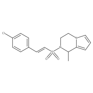 2-[2-(4-chlorophenyl)ethenesulfonyl]-1-methyl-1H,2H,3H,4H-pyrrolo[1,2-a]pyrazine结构式