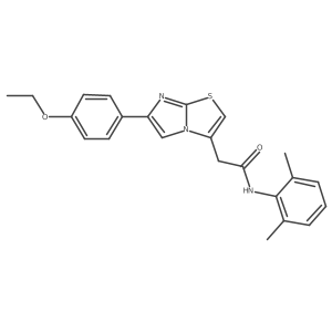 N-(2,6-dimethylphenyl)-2-(6-(4-ethoxyphenyl)imidazo[2,1-b]thiazol-3-yl)acetamide Structure