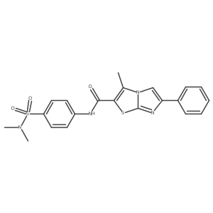 N-(4-(N,N-dimethylsulfamoyl)phenyl)-3-methyl-6-phenylimidazo[2,1-b]thiazole-2-carboxamide Structure