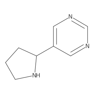 5-(Pyrrolidin-2-yl)pyrimidine结构式