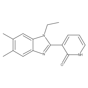 3-(1-ethyl-5,6-dimethyl-1H-1,3-benzimidazol-2-yl)-2(1H)-pyridinone Structure
